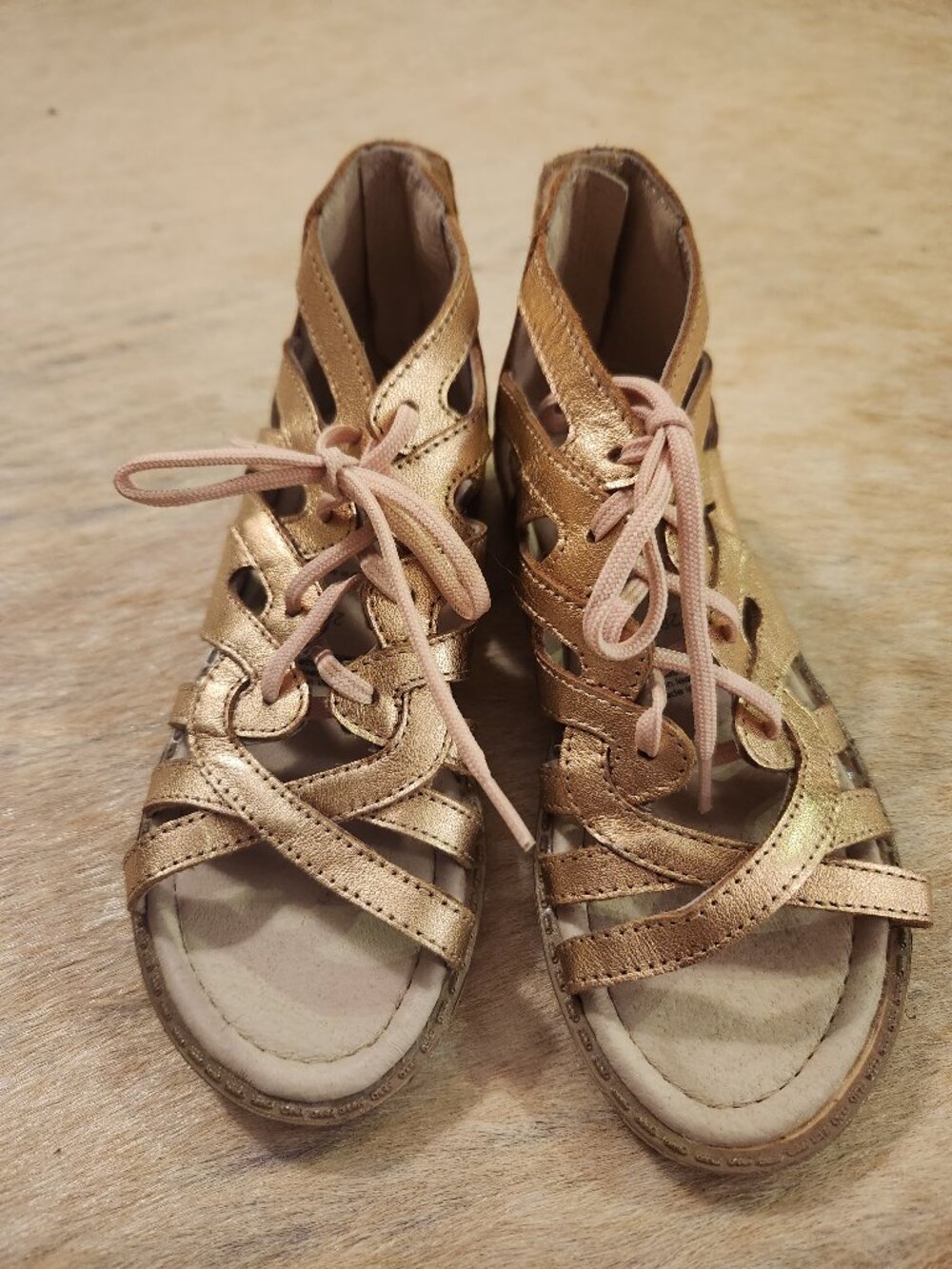 Old Soles Sandals beautiful metallic rose gold